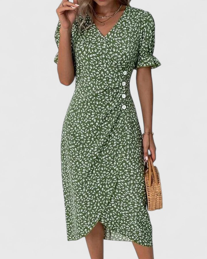 Women's Summer Midi Dress – Lightweight Casual Dress – Helen Jade