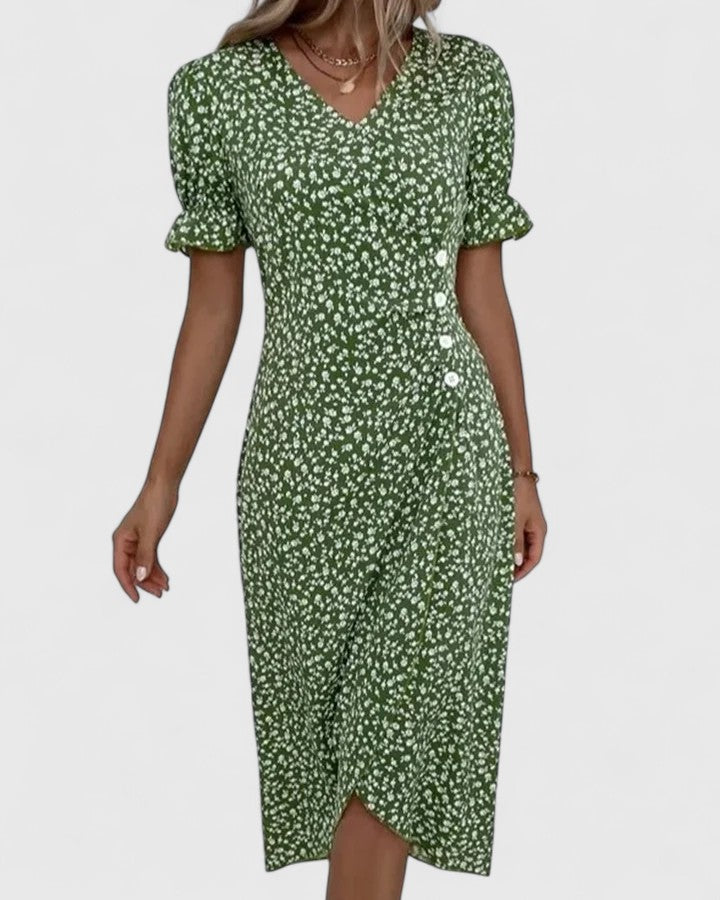 Women's Midi Summer Dress – Comfortable Casual Dress – Kataryna