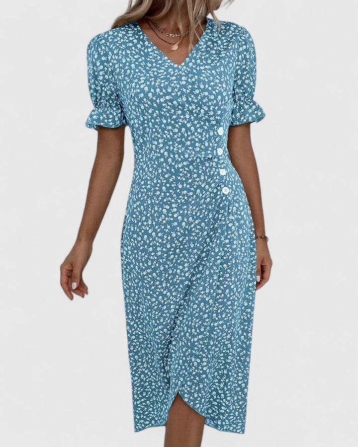 Women's Midi Summer Dress – Comfortable Casual Dress – Kataryna