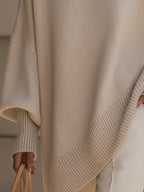 Women's Oversized Sweater – Relaxed Long Sleeve Knit Sweater