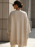 Women's Oversized Sweater – Relaxed Long Sleeve Knit Sweater