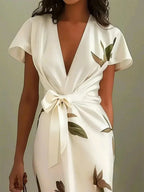 Women's Floral Occasion Dress – Flattering Feminine Day-to-Evening Dress