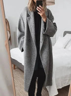 Women's Long Coat – Relaxed Fit Winter Coat – Sandra