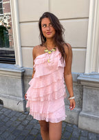 Women's One-Shoulder Mini Dress – Ruffle Cocktail Dress