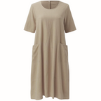 Women's Midi Dress – Relaxed Fit Casual Dress – Hadley