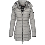 Women's Mid-Length Winter Jacket – Tailored Button Front Coat
