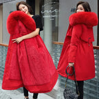 Women's Fur Lined Parka – Hooded Longline Winter Coat