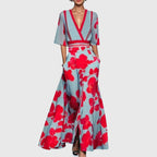 Women's Elegant Maxi Dress – Long Sleeve Evening Dress – Margaret