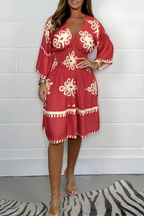 Women's Boho Dress – Relaxed Flowy Day-to-Night Dress