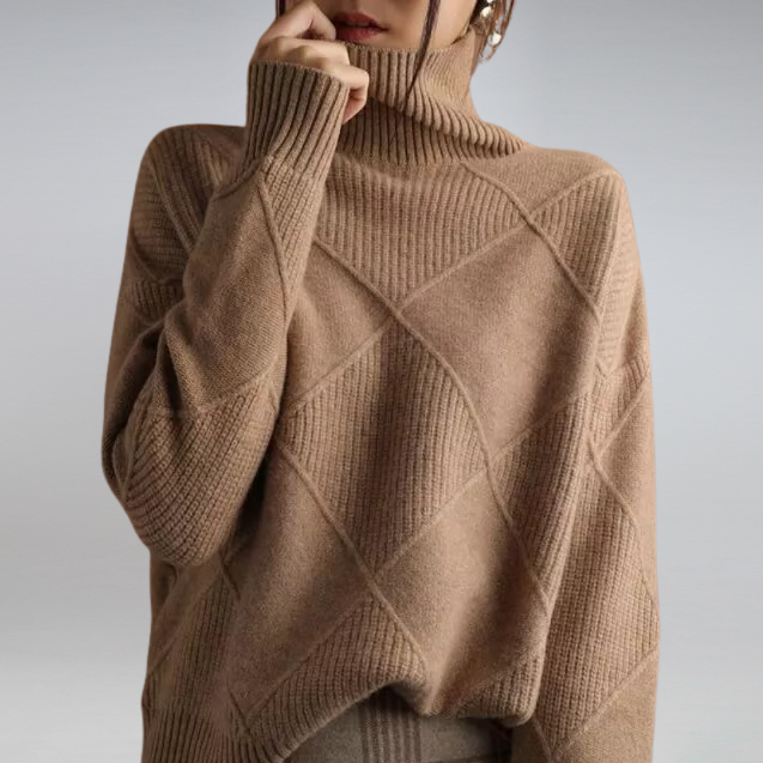 Women's Turtleneck Sweater – Winter Knit Sweater – Penelope