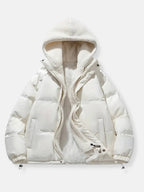 Women's Fleece Lined Jacket – Hooded Winter Zip-Up Jacket