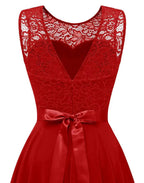 Women's Wedding Guest High-Low Dress – Flowy Asymmetrical Occasion Dress