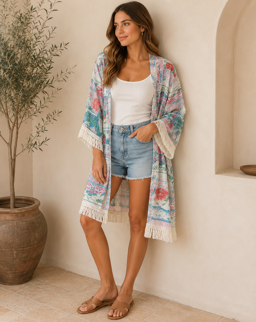 Women's Relaxed Cardigan – Classic Long Sleeve Layering Cardigan