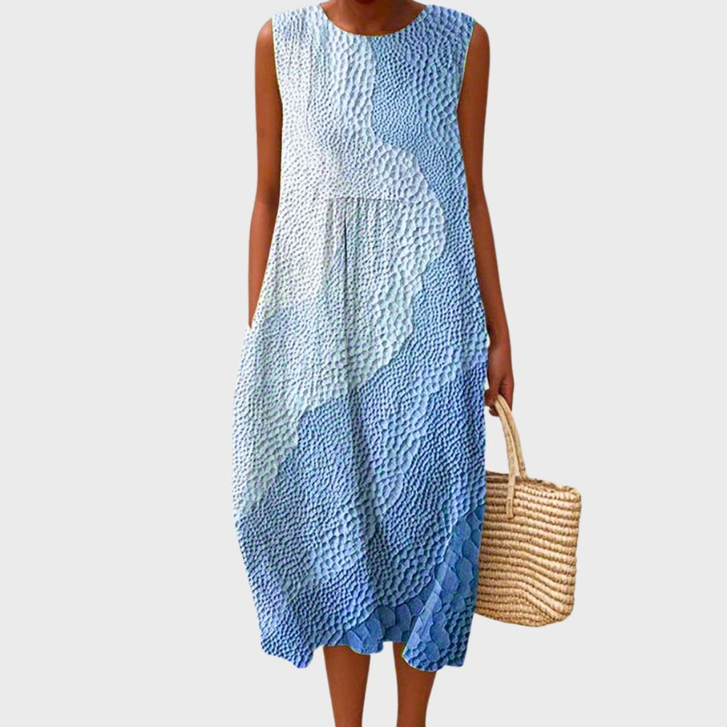 Women's Comfortable Midi Dress – Casual Everyday Dress – Sophryana