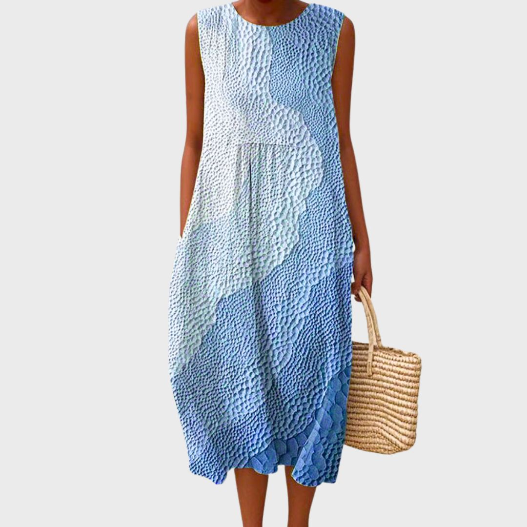 Women's Comfortable Midi Dress – Casual Everyday Dress – Sophryana