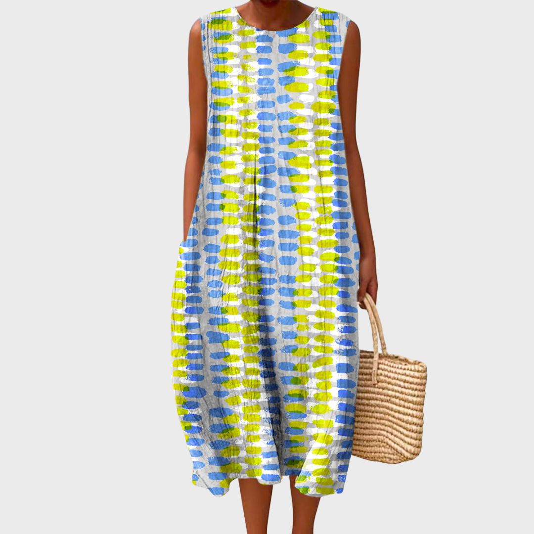 Women's Comfortable Midi Dress – Casual Everyday Dress – Sophryana