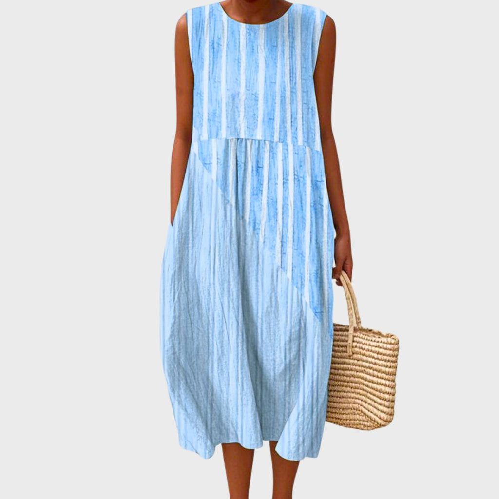 Women's Comfortable Midi Dress – Casual Everyday Dress – Sophryana