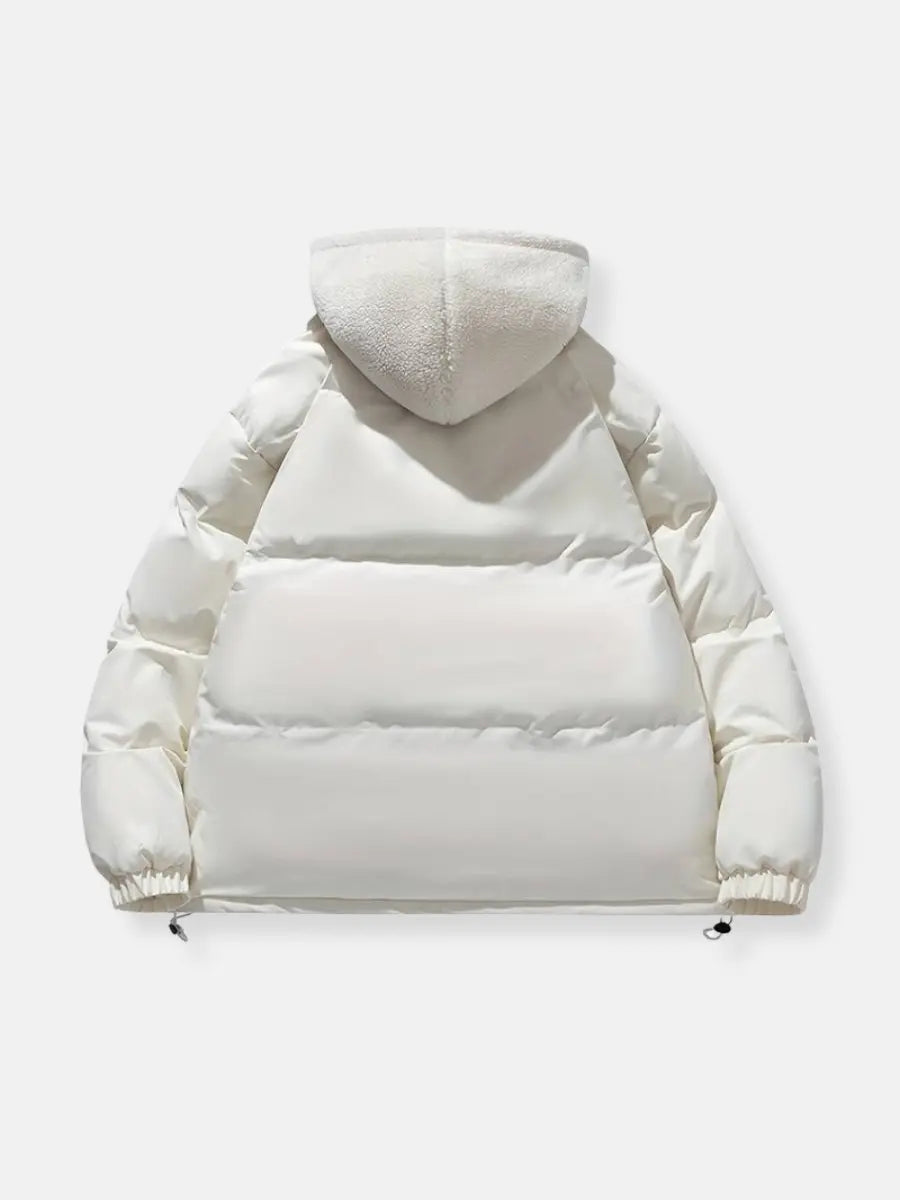 Women's Fleece Lined Jacket – Hooded Winter Zip-Up Jacket
