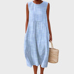 Women's Comfortable Midi Dress – Casual Everyday Dress – Sophryana