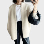 Women's Classic Button Cardigan – Soft Long Sleeve Layering Cardigan