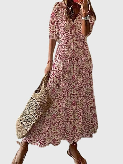 Aurora | Boho Vintage Summer Maxi Dress