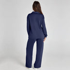 Women's Relaxed Co-Ord Set – Wide Leg Lounge Outfit