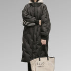 Women's Long Puffer Jacket – Full-Length Quilted Winter Jacket