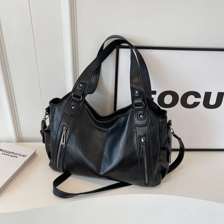 Women's Casual Shoulder Bag – Stylish Everyday Shoulder Bag – Amber