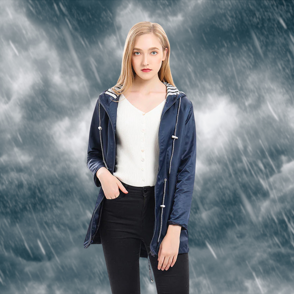 Women's Waterproof Rain Jacket – Lightweight Outdoor Jacket – Linda