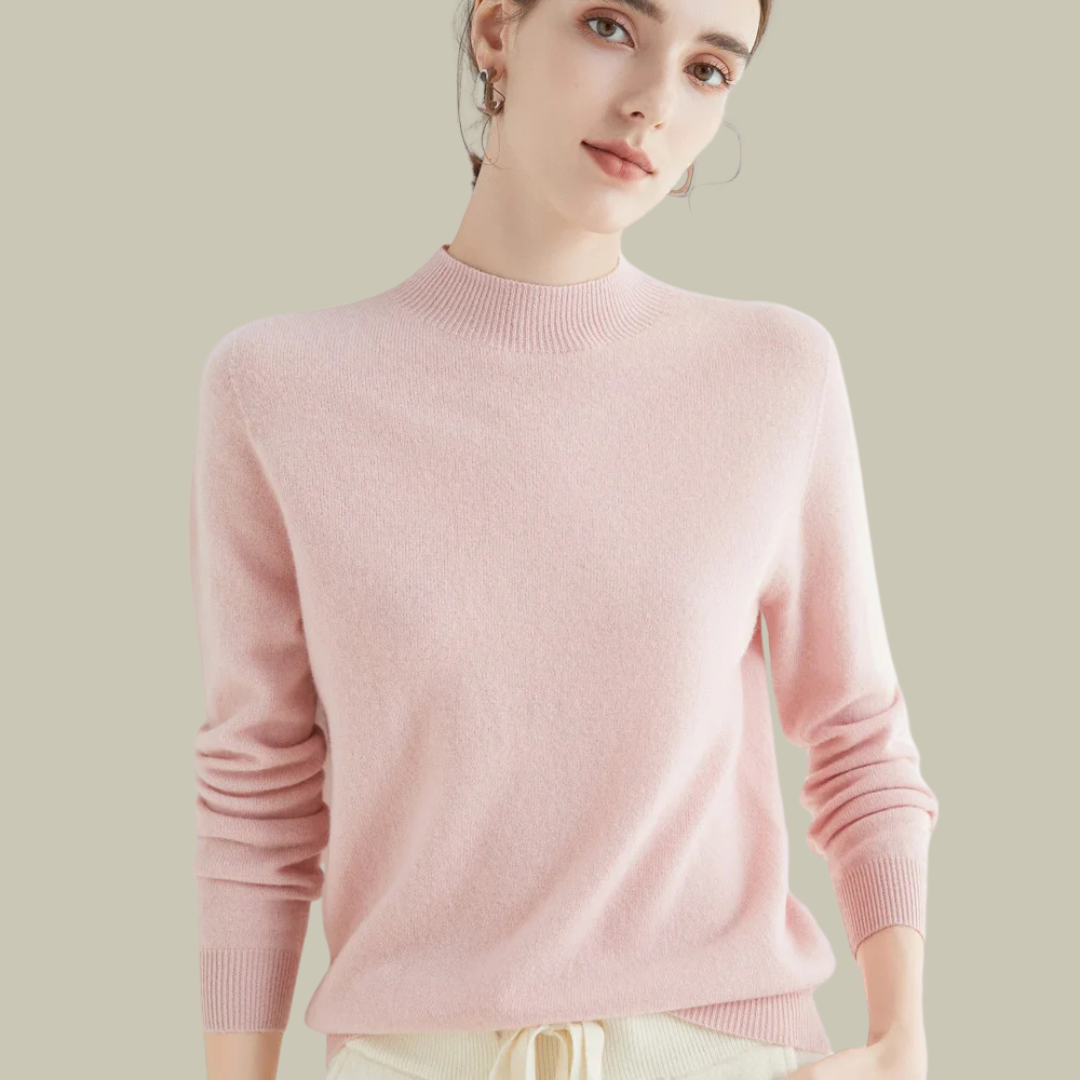 Women's Fitted Turtleneck Sweater – Roll Neck Winter Sweater
