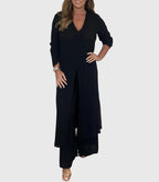 Women's Elegant Wide Leg Set – Matching Two-Piece Set – Naomi