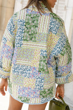 Women's Floral Cardigan – Open Front Pocket Long Sleeve Cardigan