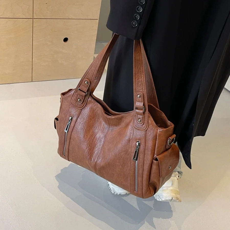 Women's Casual Shoulder Bag – Stylish Everyday Shoulder Bag – Amber