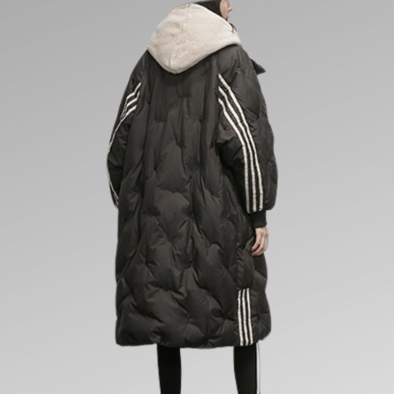 Women's Long Puffer Jacket – Full-Length Quilted Winter Jacket
