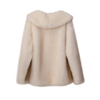 Women's Oversized Faux Fur Coat – Fluffy Winter Statement Jacket