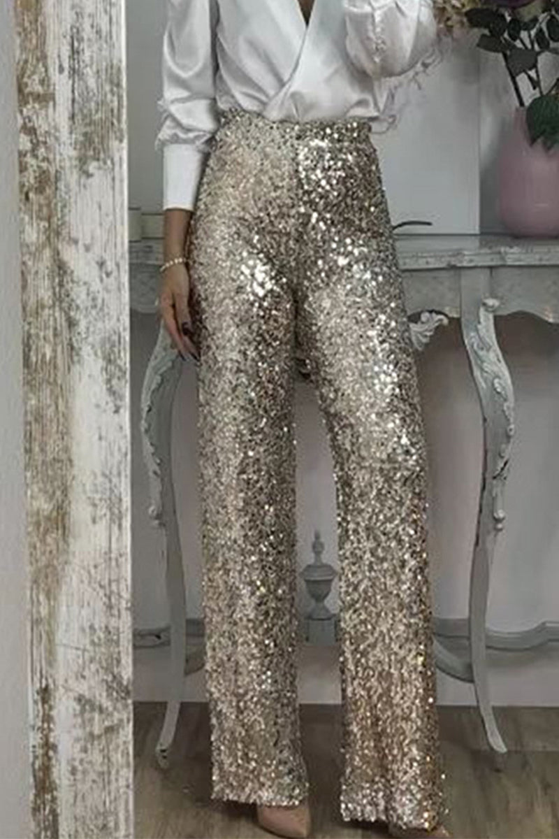 Women's Sequin Pants – Sparkly Evening Pants