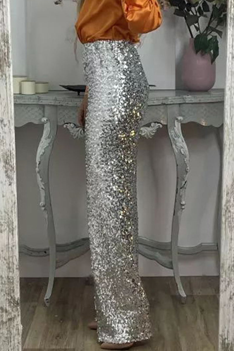 Women's Sequin Pants – Sparkly Evening Pants