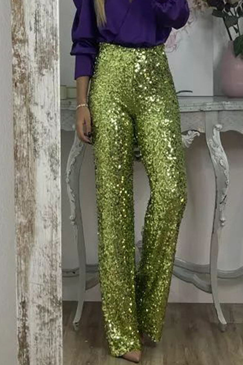 Women's Sequin Pants – Sparkly Evening Pants