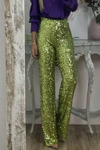 Women's Sequin Pants – Sparkly Evening Pants