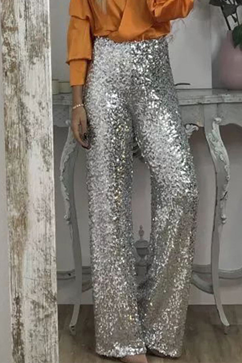 Women's Sequin Pants – Sparkly Evening Pants