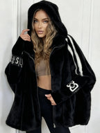 Women's Hooded Winter Coat – Padded Longline Cold Weather Coat