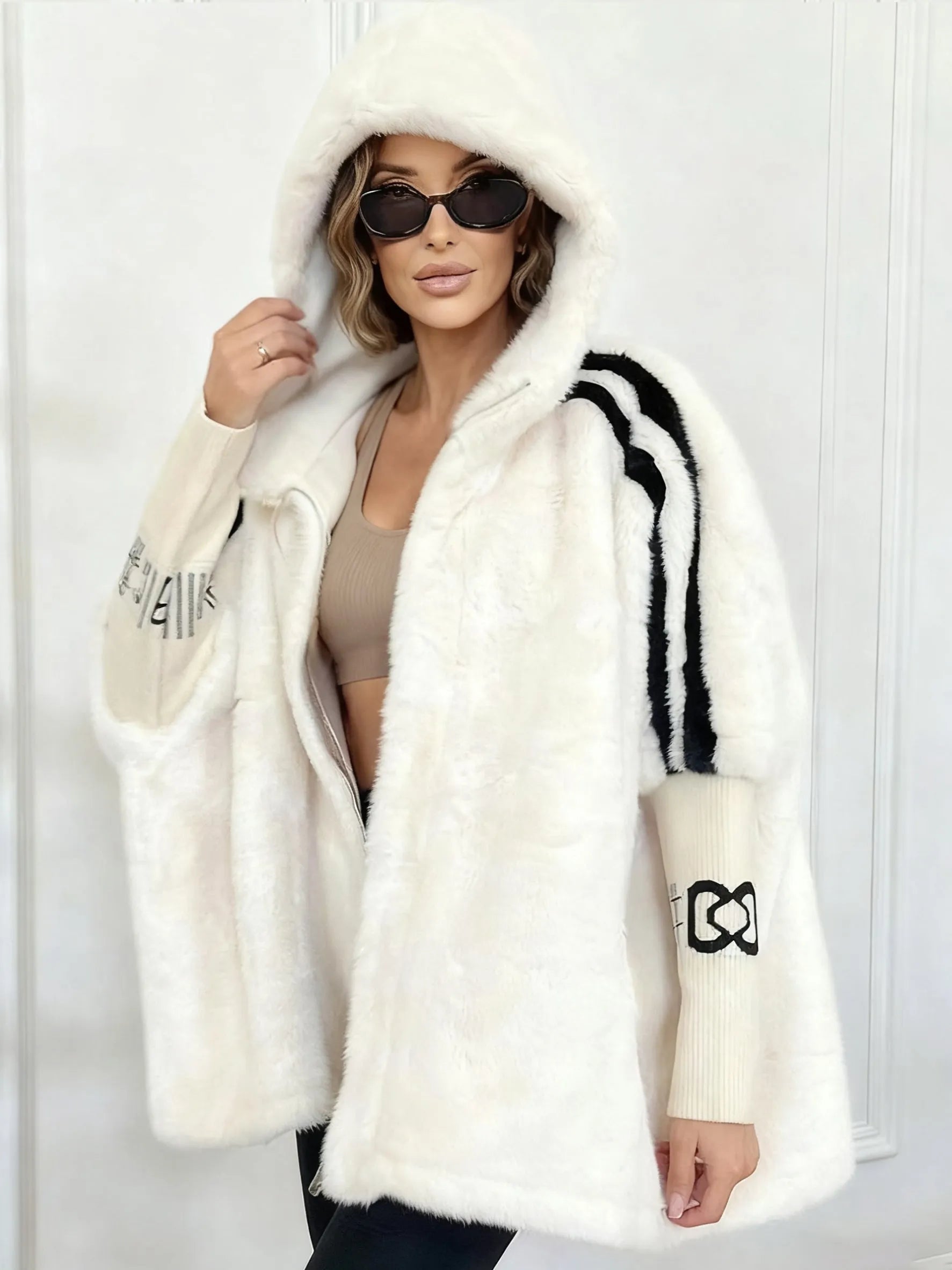 Women's Hooded Winter Coat – Padded Longline Cold Weather Coat