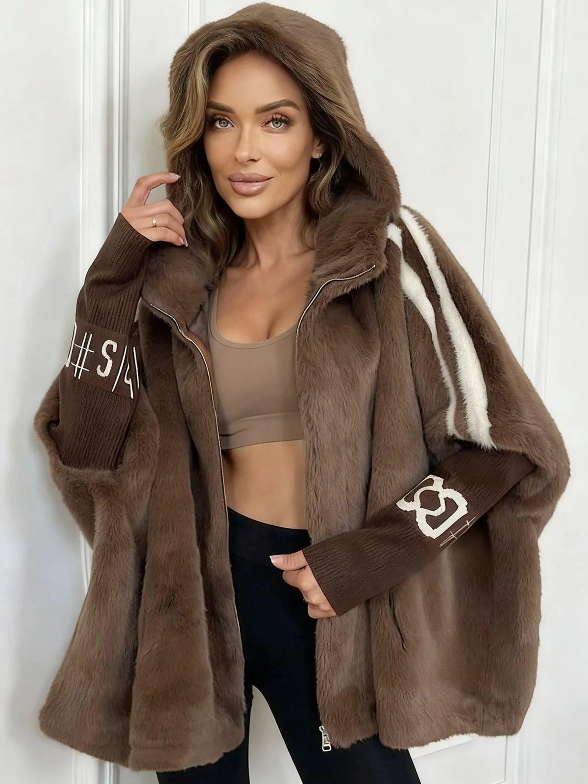 Women's Hooded Winter Coat – Padded Longline Cold Weather Coat
