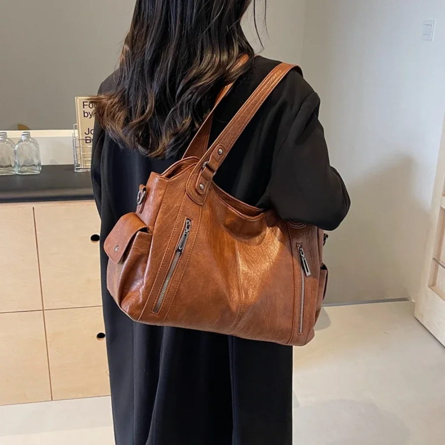 Women's Casual Shoulder Bag – Stylish Everyday Shoulder Bag – Amber