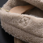 Women's Faux Shearling Jacket – Cropped Winter Aviator Jacket