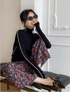 Women's Roll Neck Sweater – Fitted Long Sleeve Knit Sweater
