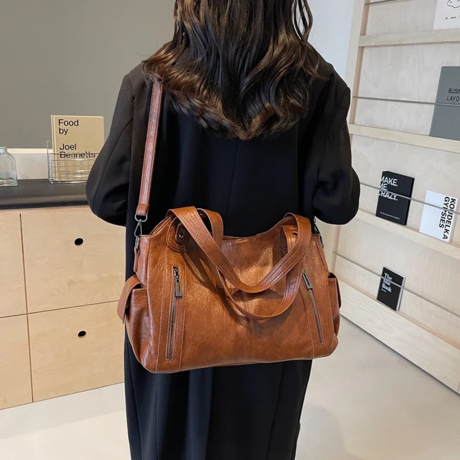 Women's Casual Shoulder Bag – Stylish Everyday Shoulder Bag – Amber