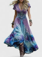 Women's Elegant Maxi Dress – Flowing Occasion Dress – Sydneighh