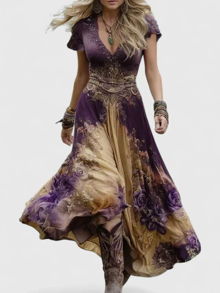 Women's Elegant Maxi Dress – Flowing Occasion Dress – Sydneighh
