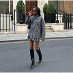 Women's Double-Breasted Winter Coat – Stand Collar Relaxed Coat
